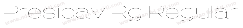 Presicav Rg Regular字体转换